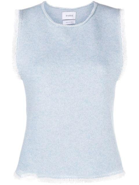 fringe-trim top by BARRIE