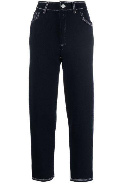 high-rise straight-leg trousers by BARRIE