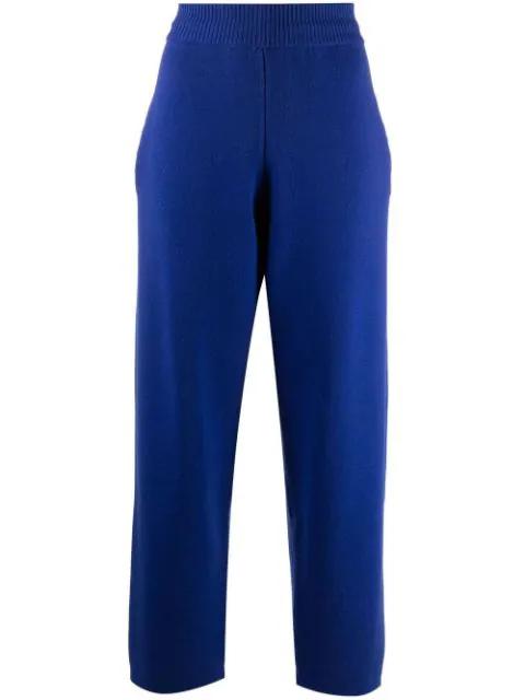 high-rise track trousers by BARRIE