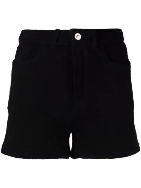 high-waisted knit shorts by BARRIE