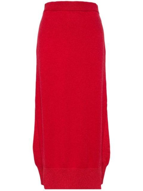 high-waisted knit skirt by BARRIE
