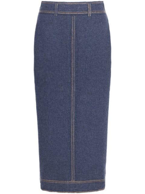 knitted midi skirt by BARRIE