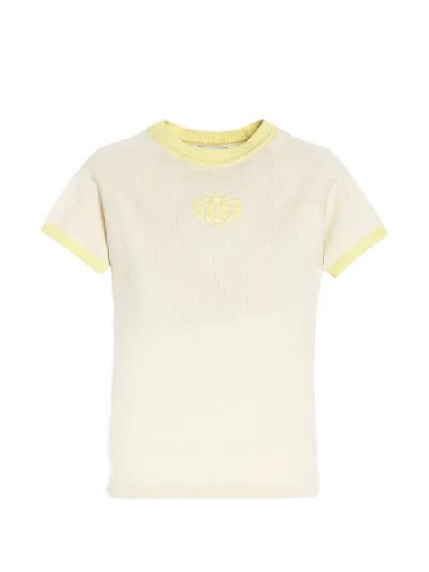 logo cashmere T-shirt by BARRIE
