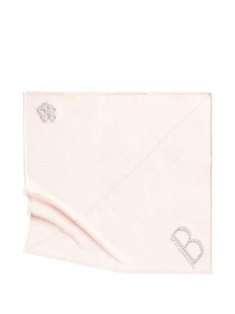 logo cashmere scarf by BARRIE