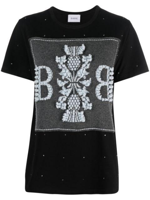 logo-embroidered embellished T-shirt by BARRIE
