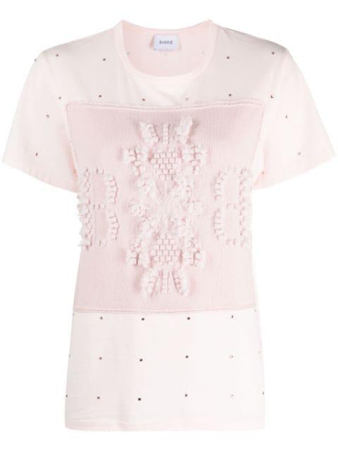 logo-embroidered embellished T-shirt by BARRIE