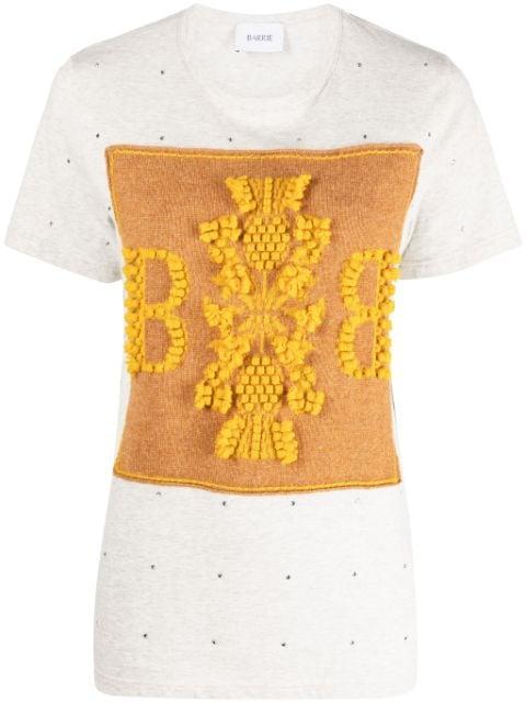 logo-embroidered embellished T-shirt by BARRIE