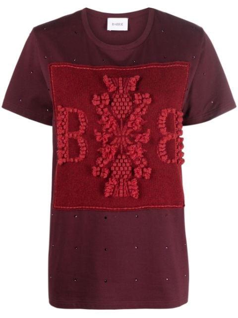 logo-embroidered embellished T-shirt by BARRIE