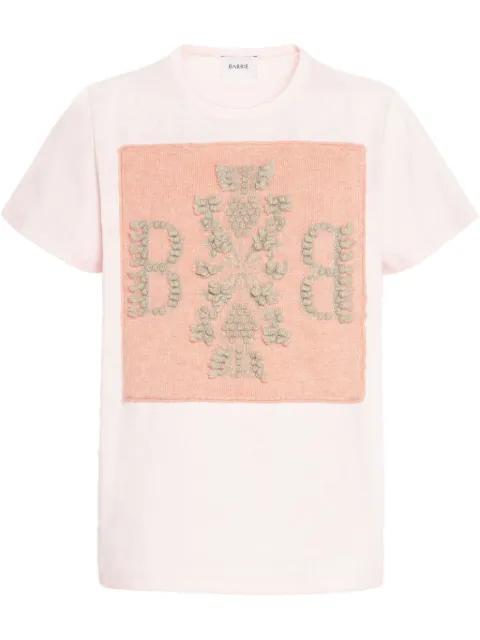 logo-patch T-shirt by BARRIE
