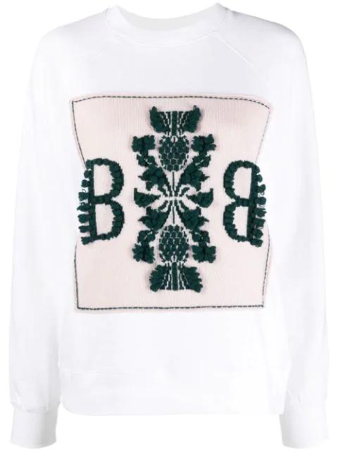 logo-patch sweatshirt by BARRIE