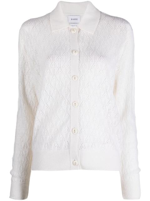 pointelle-knit cashmere top by BARRIE