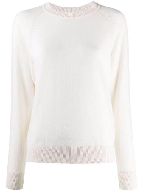 rib-trimmed cashmere jumper by BARRIE