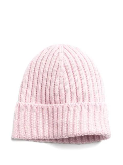 ribbed cashmere beanie by BARRIE