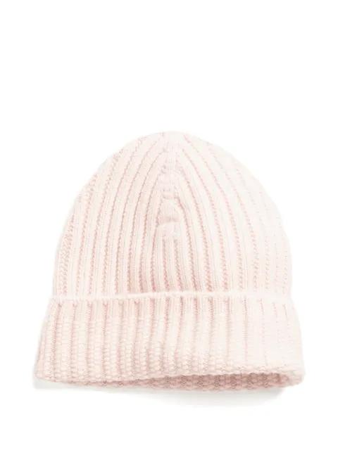 ribbed cashmere beanie hat by BARRIE