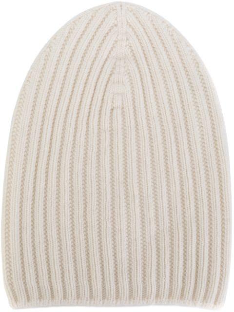 ribbed-knit cashmere beanie by BARRIE