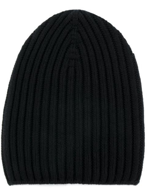 ribbed-knit cashmere beanie by BARRIE