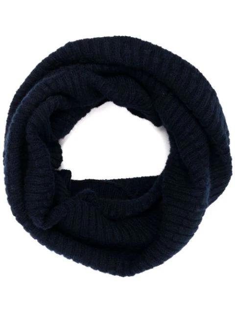 ribbed-knit cashmere snood by BARRIE