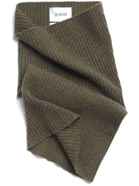 ribbed-knit cashmere snood by BARRIE