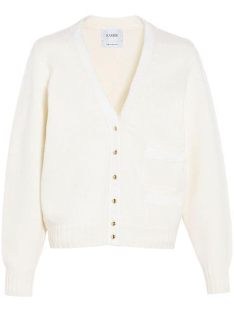 ribbon-detail cashmere cardigan by BARRIE