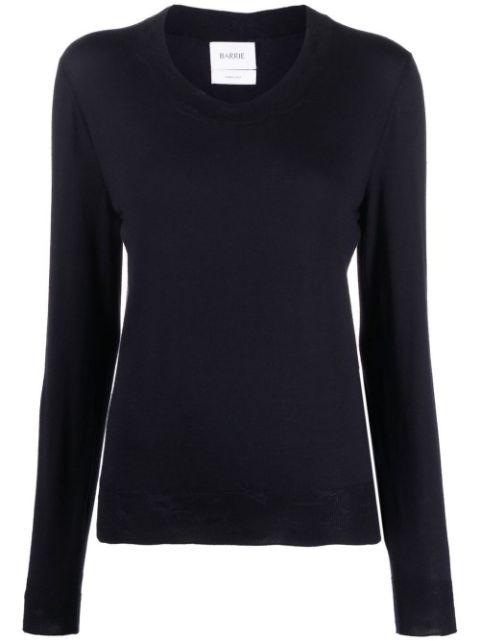 round-neck cashmere jumper by BARRIE
