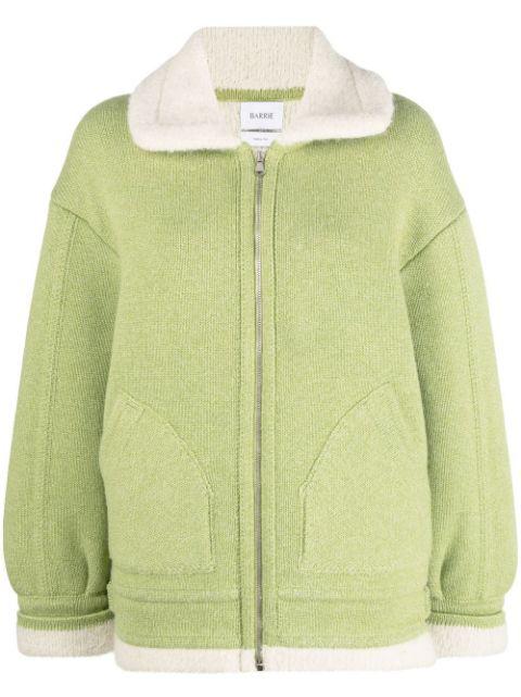 shearling-lined zipped-up jacket by BARRIE