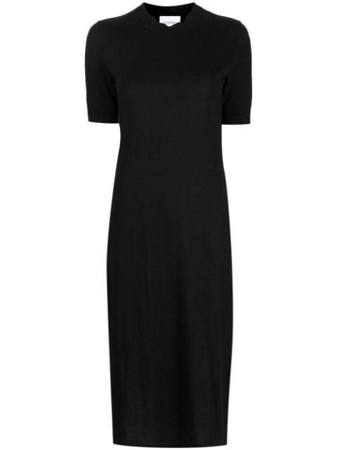 side-slit cashmere midi dress by BARRIE