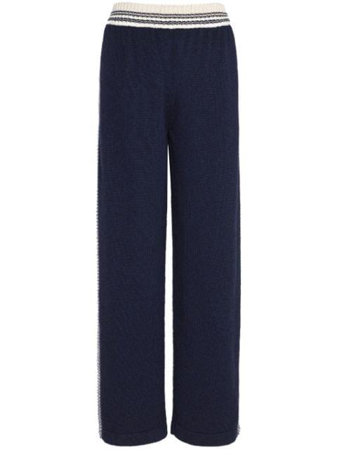 stripe-detail trousers by BARRIE