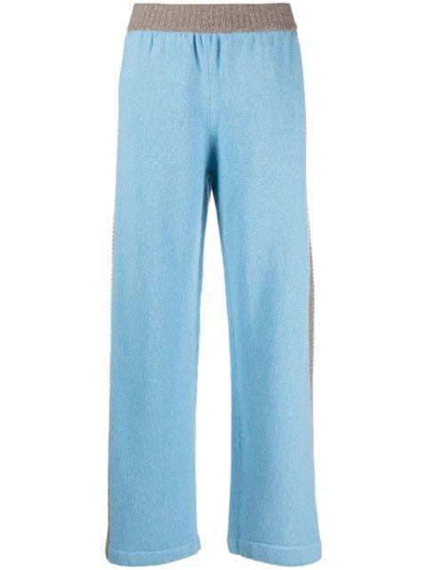 stripe-detail trousers by BARRIE