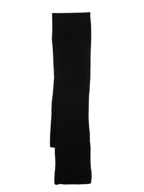 stripe-print knit scarf by BARRIE