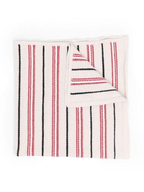 striped knitted scarf by BARRIE