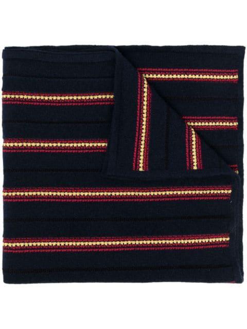 striped knitted scarf by BARRIE