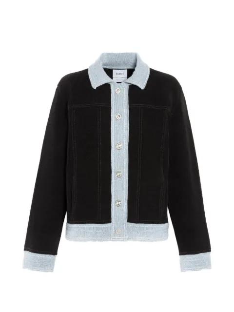 suede-effect denim jacket by BARRIE