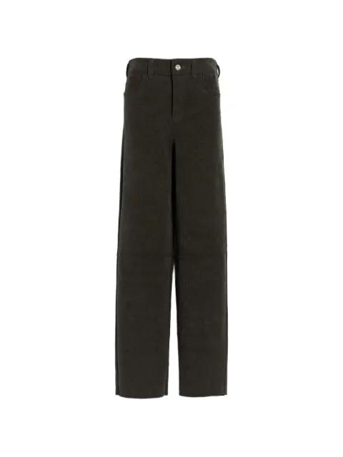 suede-effect trousers by BARRIE