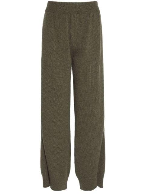 tapered-leg cashmere trousers by BARRIE