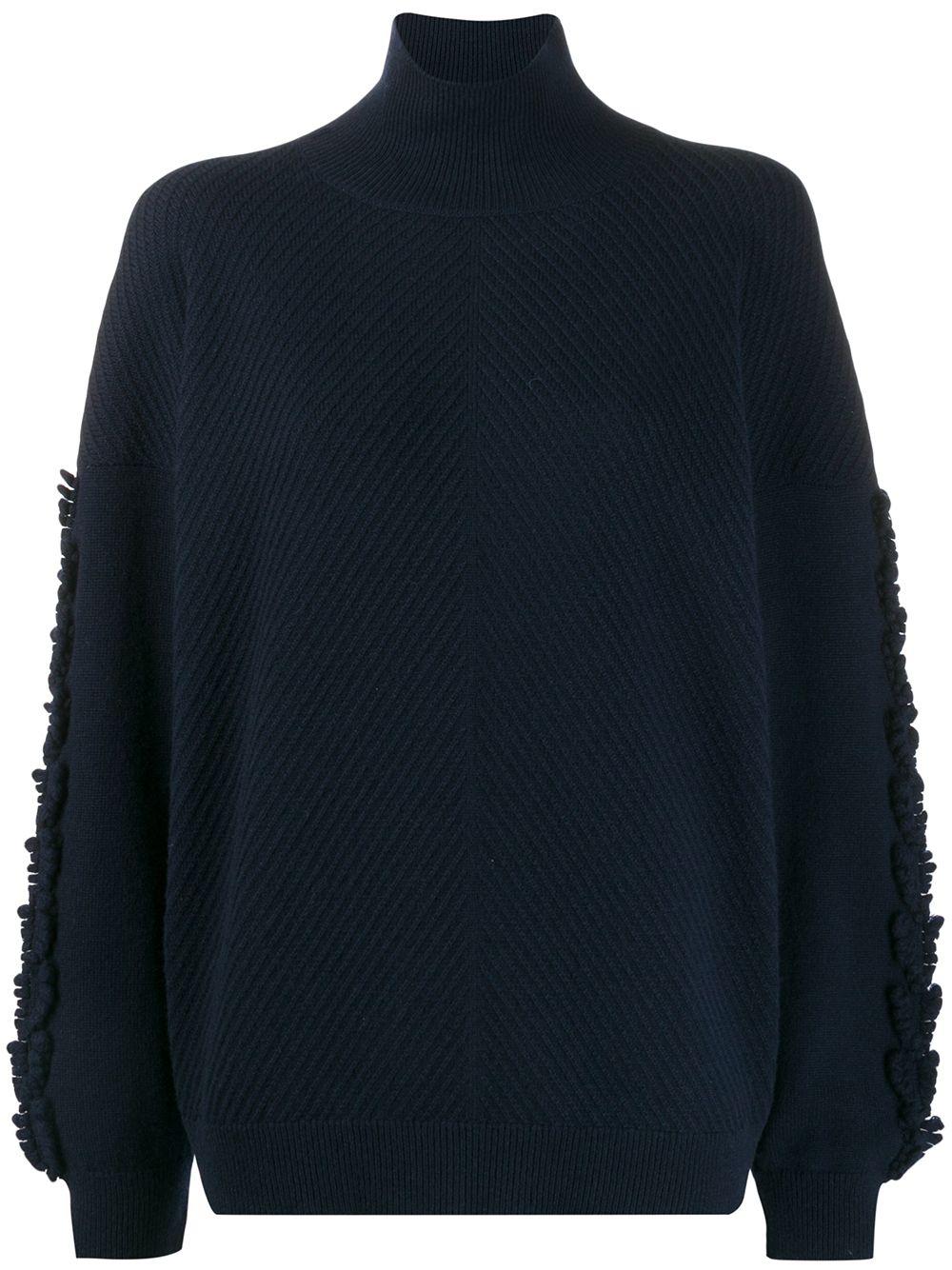 textured sleeves detail jumper by BARRIE
