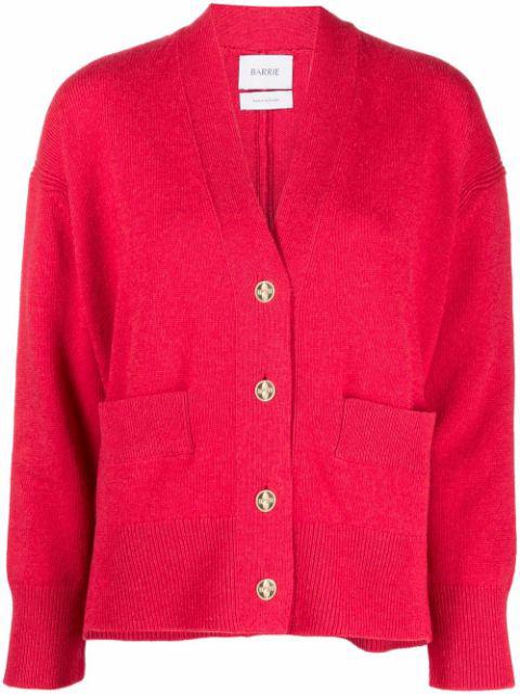 v-neck cashmere cardigan by BARRIE