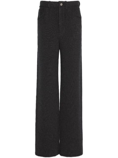 wide-leg knitted trousers by BARRIE