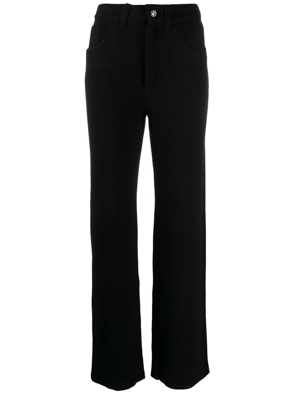 wide-leg knitted trousers by BARRIE