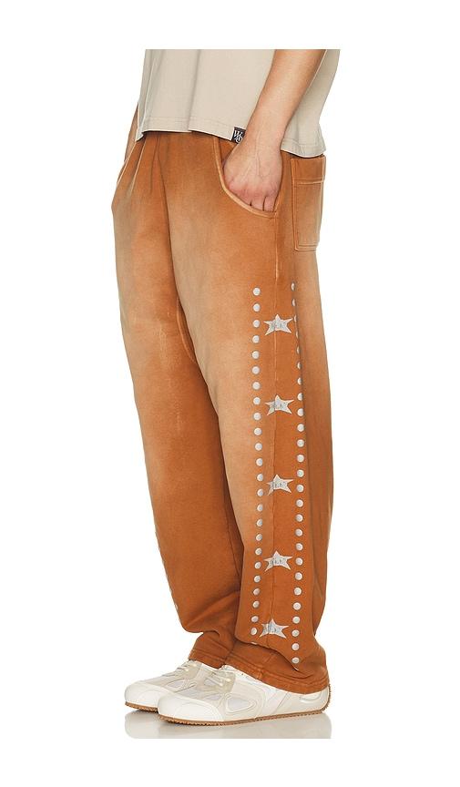 Barriers Worldwide x Jimi Hendrix Buster Sweatpants in Burnt Orange by BARRIERS WORLDWIDE