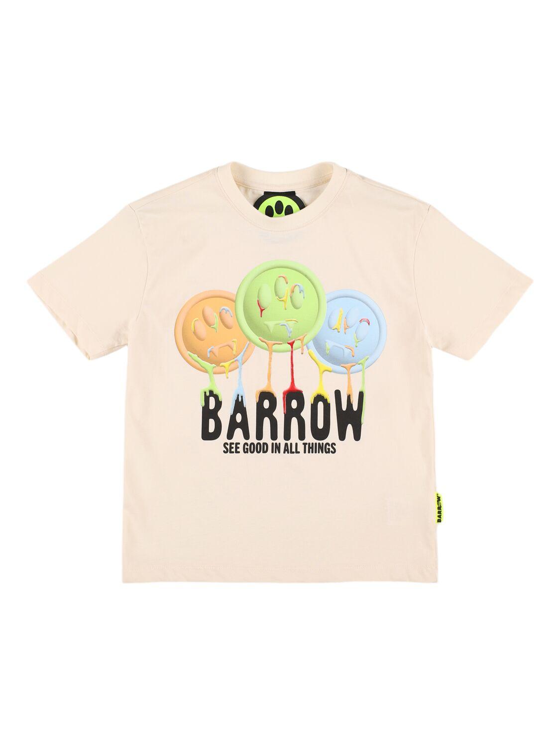 Printed Cotton Jersey T-shirt by BARROW