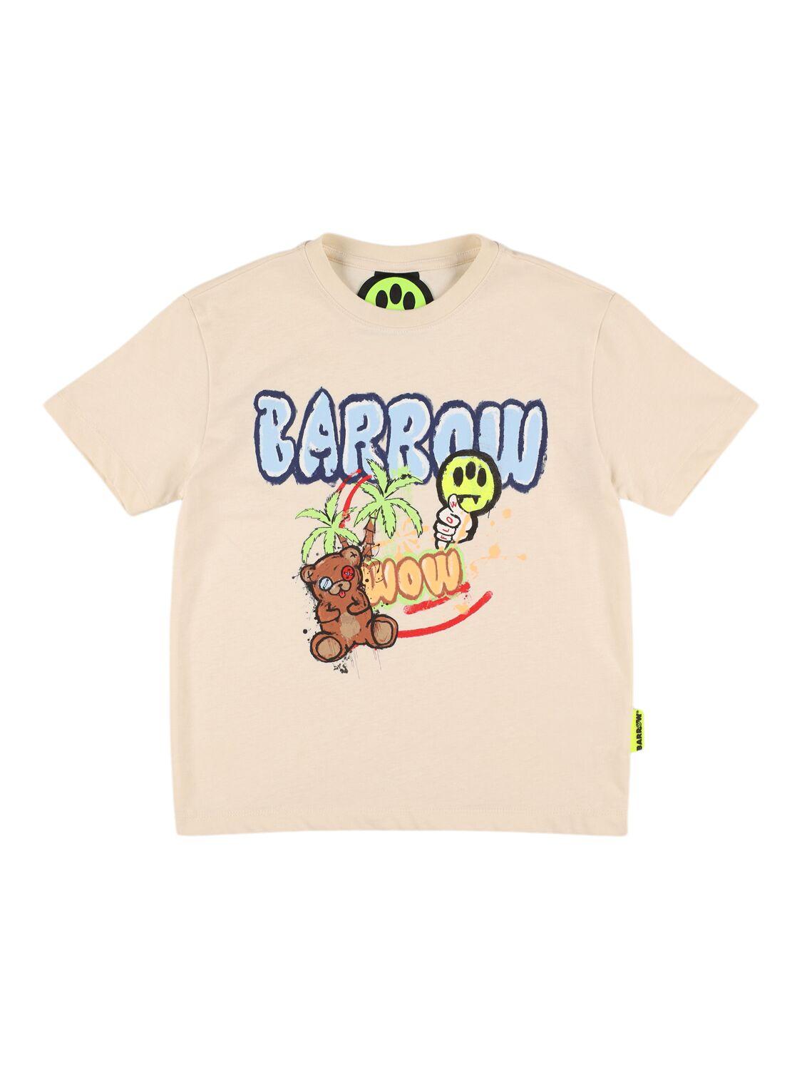 Printed Cotton Jersey T-shirt by BARROW