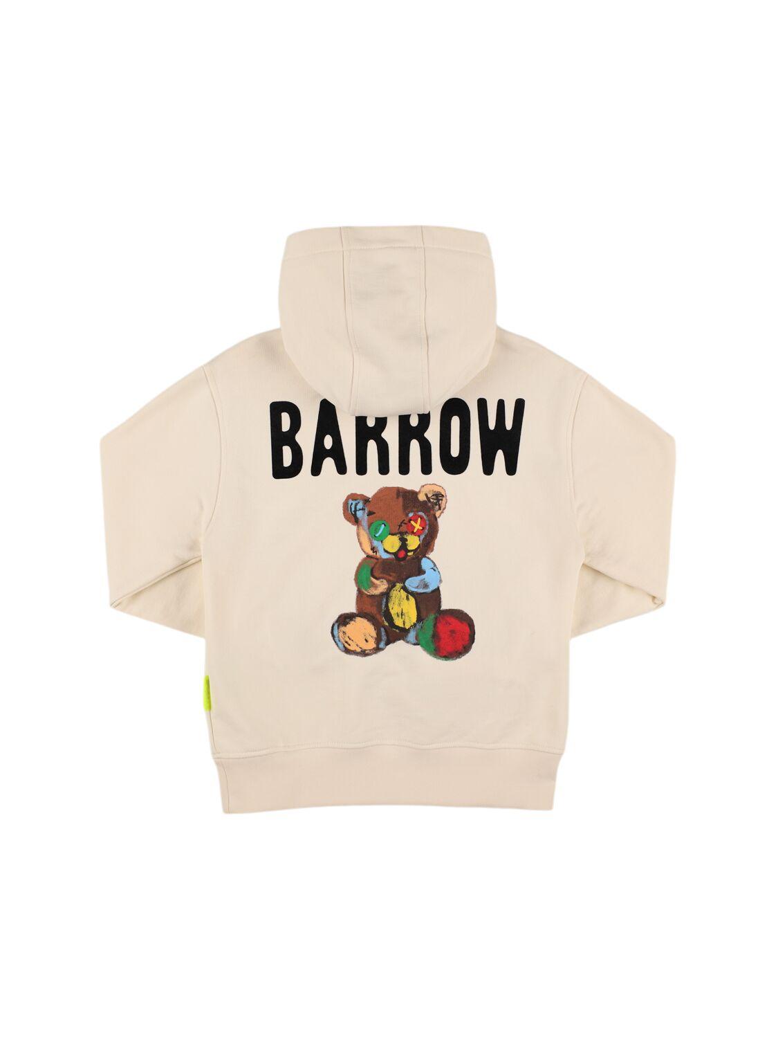 Printed Cotton Sweatshirt Hoodie by BARROW