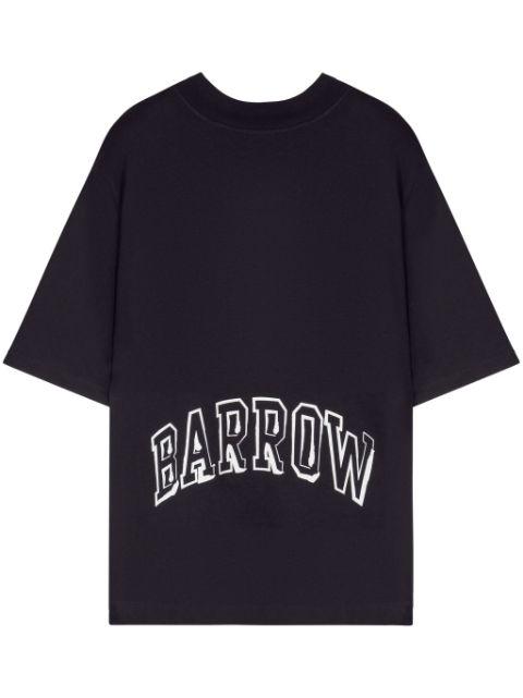 Smiley face-print T-shirt by BARROW