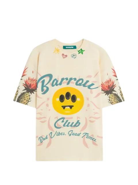 cactus-print T-shirt by BARROW