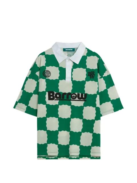 checkered logo polo shirt by BARROW