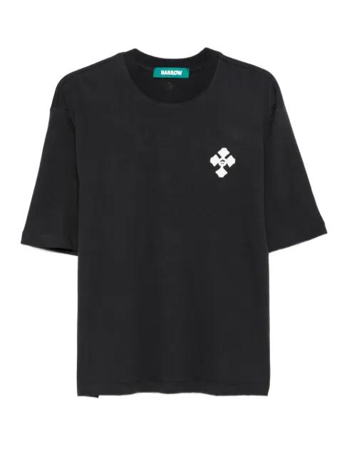 cross-embellished cotton T-shirt by BARROW