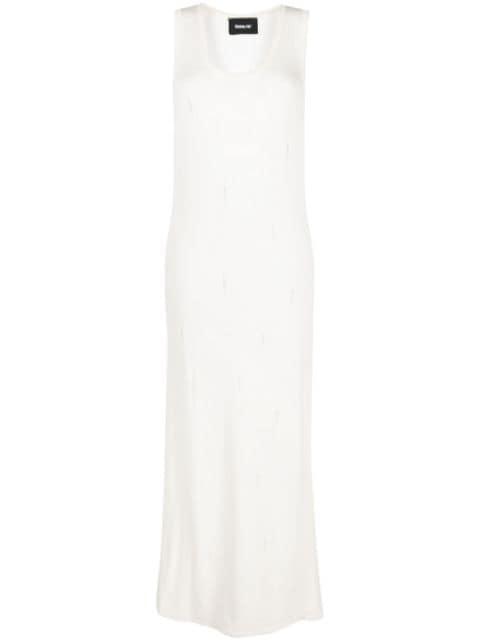 distressed knitted maxi dress by BARROW