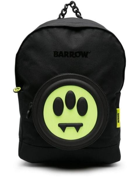 logo-patch chain-link handle backpack by BARROW