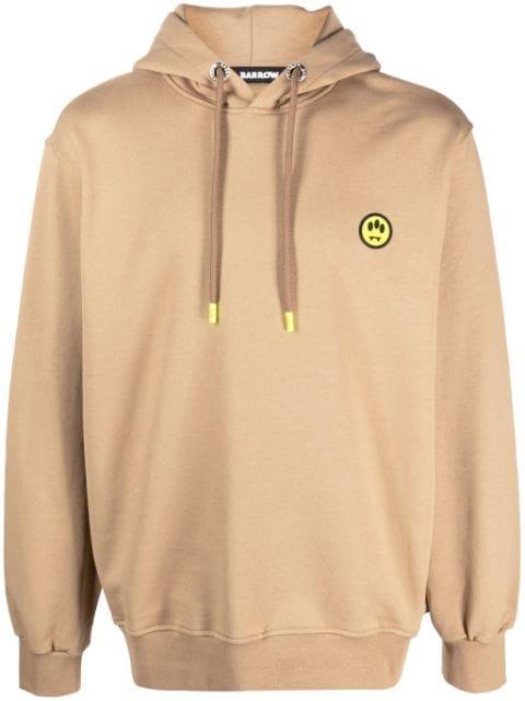 logo-print cotton hoodie by BARROW
