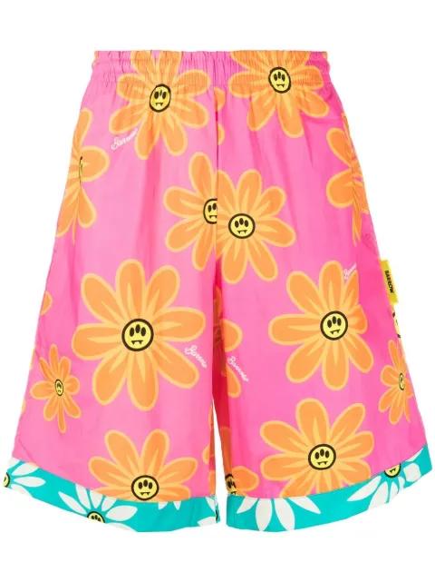 logo-print cotton shorts by BARROW
